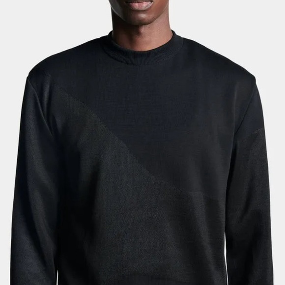 NWOT LGN Louis Gabriel Nouchi PULL JACQUARD EFFET SUEUR Black Sweater Sz S $495 - Picture 7 of 16